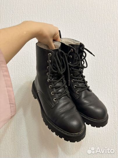 Ботинки зимние кожаные женские
