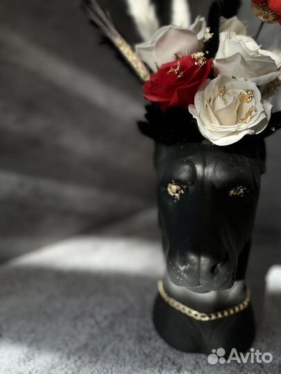 Гипсовое кашпо