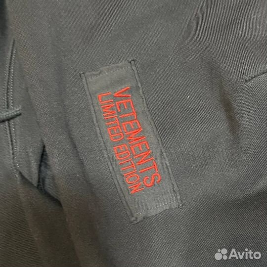 Vetements hardcore patch hoodie