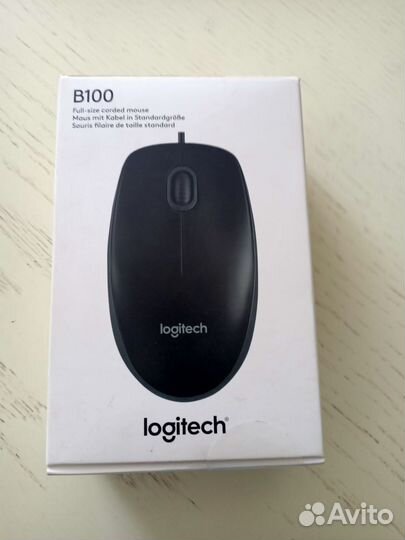 Мышь для компьютера Logitech Optical В100
