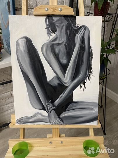 Картина маслом на холсте «Женская тайна»