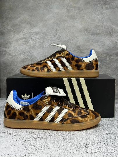 Кроссовки Adidas Samba Wales Bonner Pony Leopard