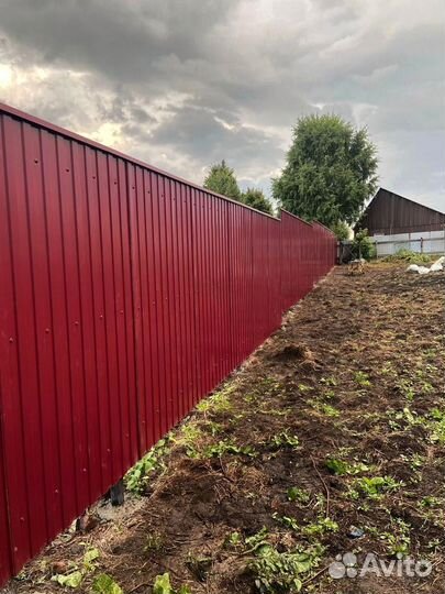 Металлический забор профлист