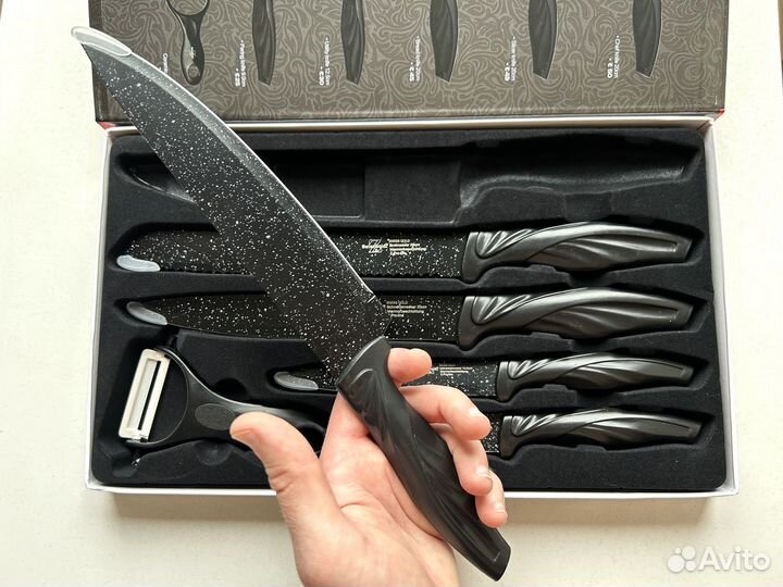 Набор кухонных ножей подарочный 6 предметов