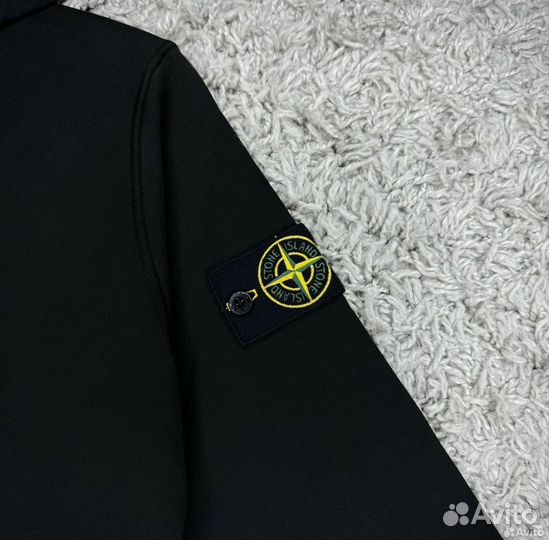 Зип худи stone island черная