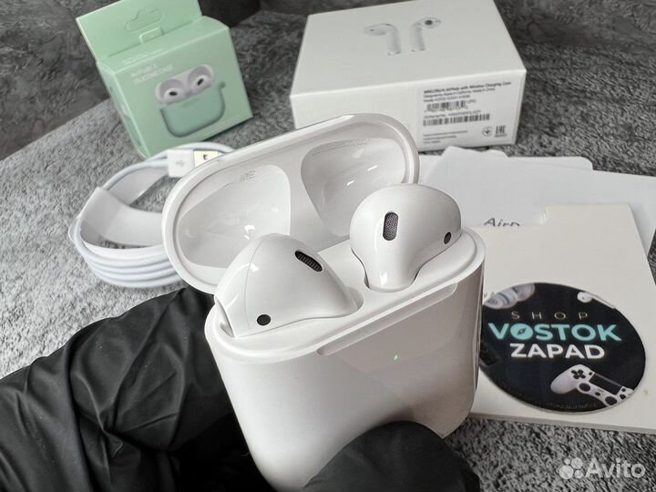 AirPods 2 Premium + чехол в подарок