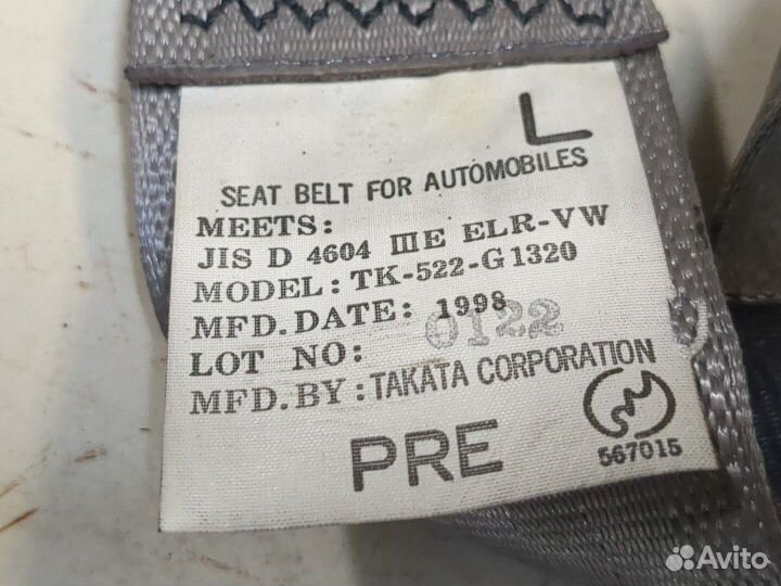 Ремень безопасности Nissan Elgrand, 1998