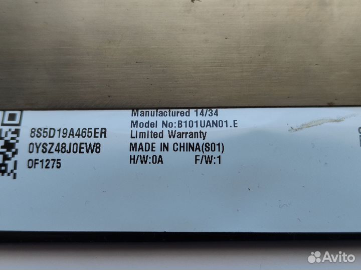 Матрица B101UAN01.E