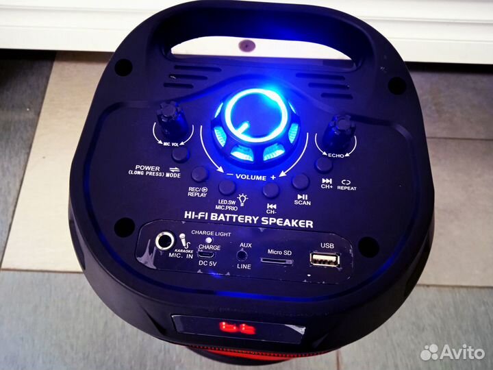 Музыкальный Центр С Караоке + Пульт + Радио + Blue