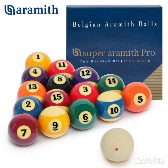 Шары super aramith PRO pool 57,2мм