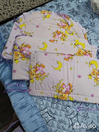 Бортики и балдахин в кроватку