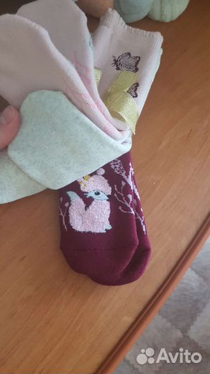 Детские махровые носки H&M 3 пары размер 25/27