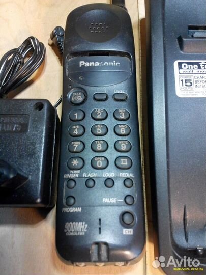 Радиотелефон panasonic 900 мгц на запчасти
