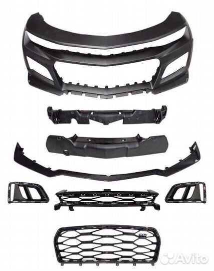 Передний бампер стиль ZL1 Chevrolet Camaro 16-18
