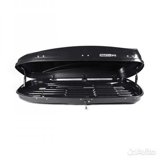 Бокс на крышу Max Box 460 л., черный карбон