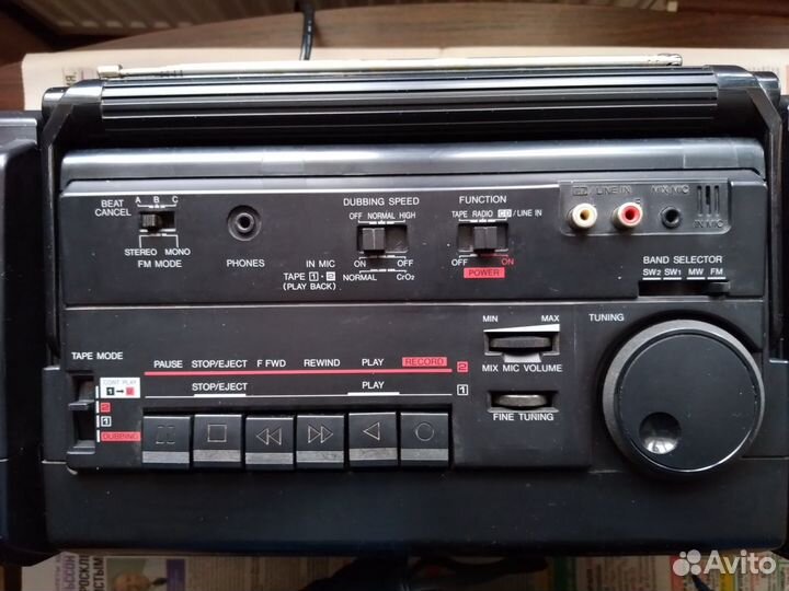 Магнитола sharp WF-T379Z(BK) -2-х кассетная(Japan)