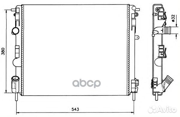 Радиатор основной '58148 NRF
