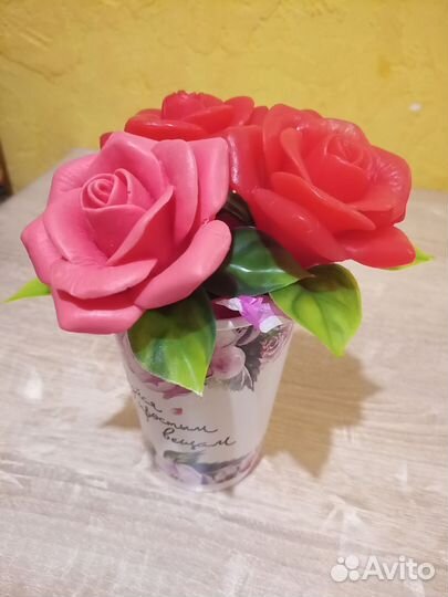 Букет роз из мыла ручной работы