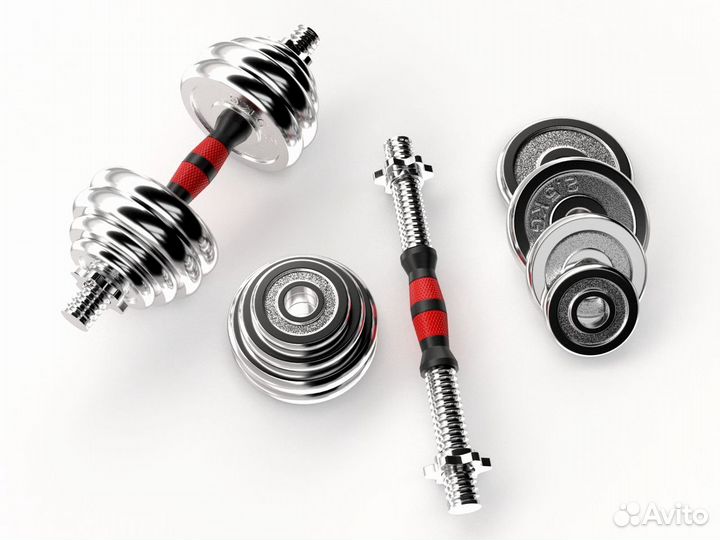 Гантели набор unixfit в кейсе 30kg