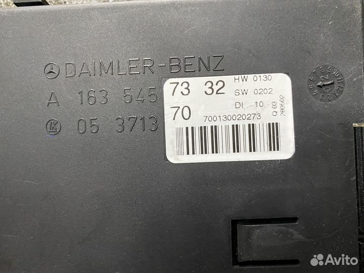 Блок комфорта Mercedes ML w163. Япония
