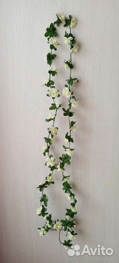 Свадебная гирлянда из искусственных цветов