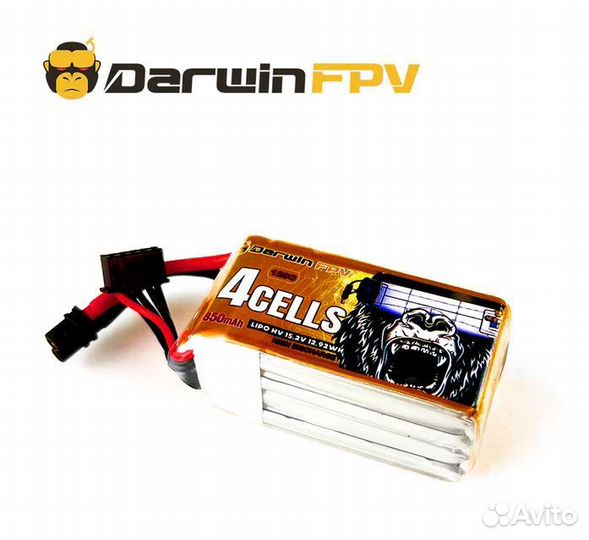 Аккумулятор для дрона darwinfpv (4S 850mAh 120C)