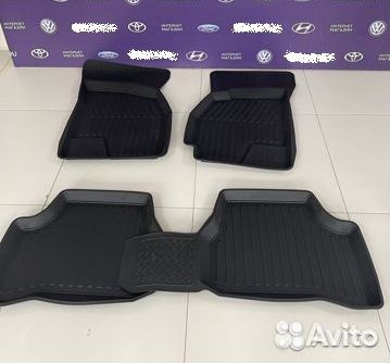 Коврики в салон Hyundai Accent с бортиком мягкие