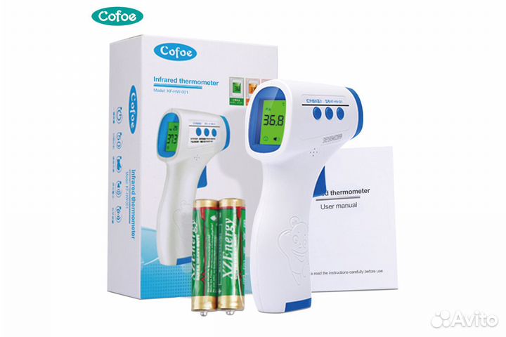 Новый бесконтактный термометр градусник Cofoe