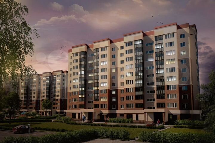 2-к. квартира, 54,8 м², 7/16 эт.