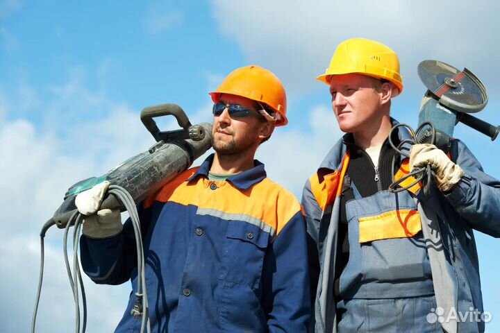 Разнорабочие. Оплата два раза в неделю. Без опыта