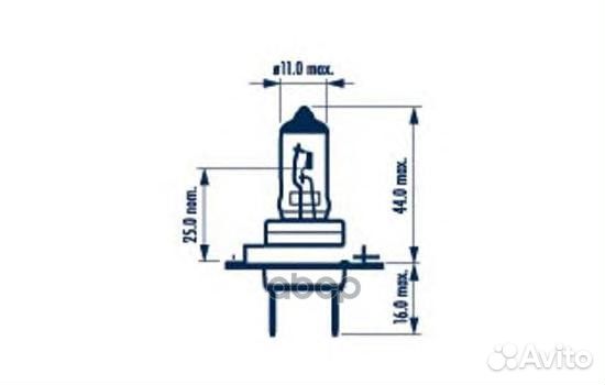 Лампа H7 12V 80W PX26d Rally 100 2 48358 Narva