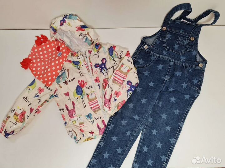 Джинсовый комбинезон для девочки