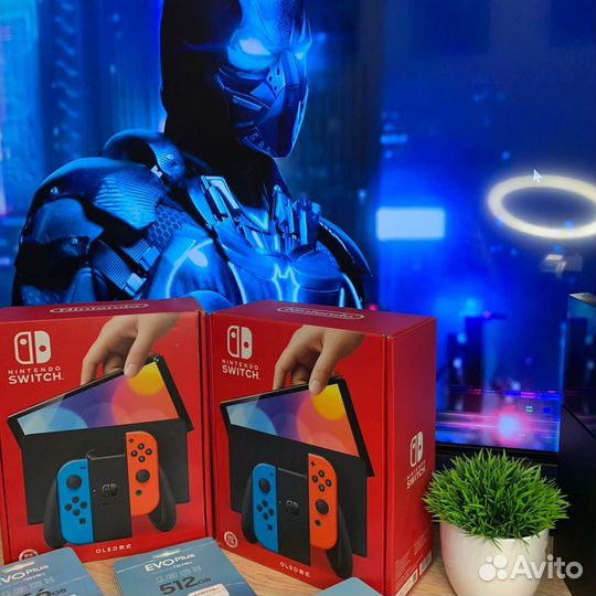 Прошитые Nintendo switch Oled новые