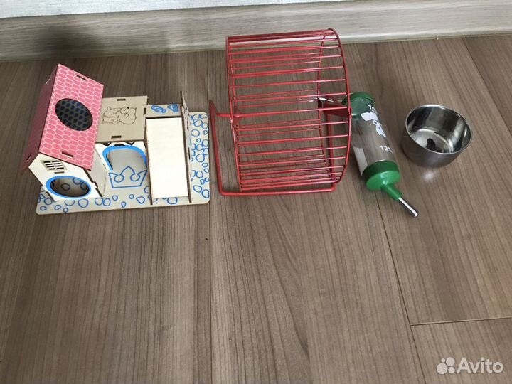 Домик колесо миски для грызунов