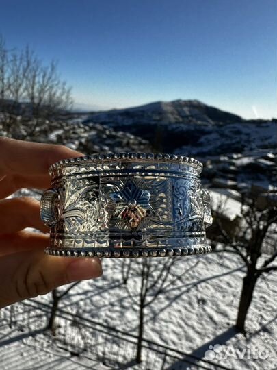 Серебрянные кольца и браслет