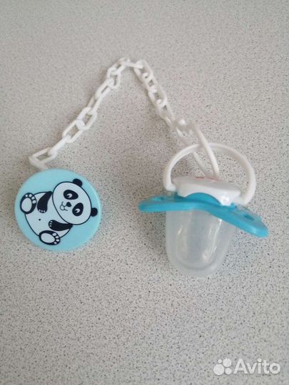 Соска-пустышка с прищепкой