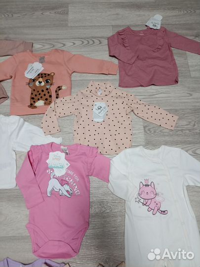 Вещи новые для девочки 74-80