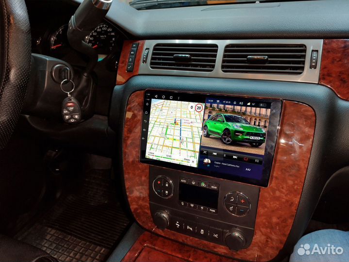 Магнитола android 4.32 Chevrolet Tahoe под дерево