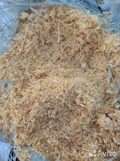 Опилки в мешках