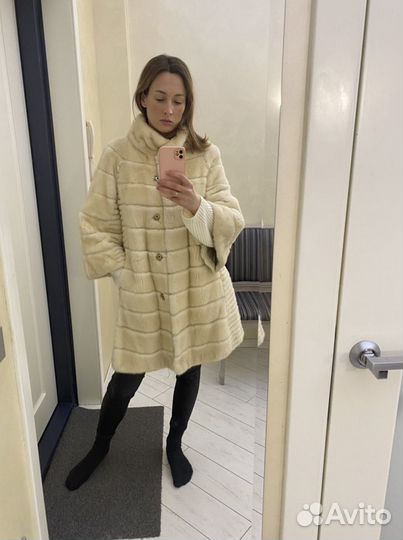 Шуба норковая поперечка