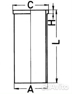 Гильза цилиндра MB W203W10W211sprintervito 98- 2.0