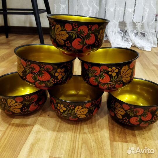 Деревянная посуда хохлома