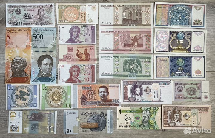 Продажа банкнот мира пресс