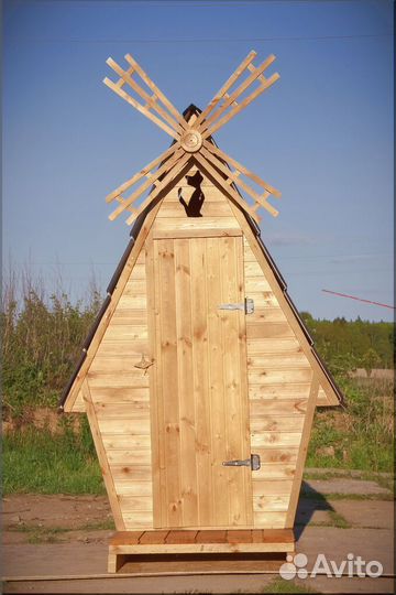 Дачный туалет деревянный HAT118