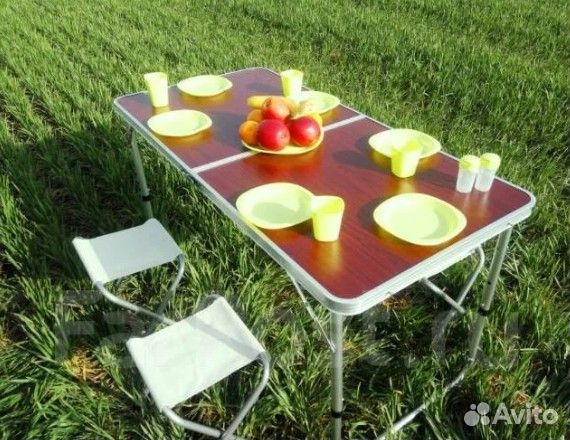Стол туристический складной и 4 стула