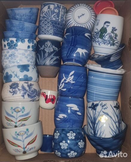 Чашки чайные японские винтажные, листайте