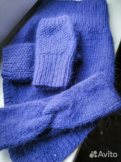 Комплект шапка и шарф женские