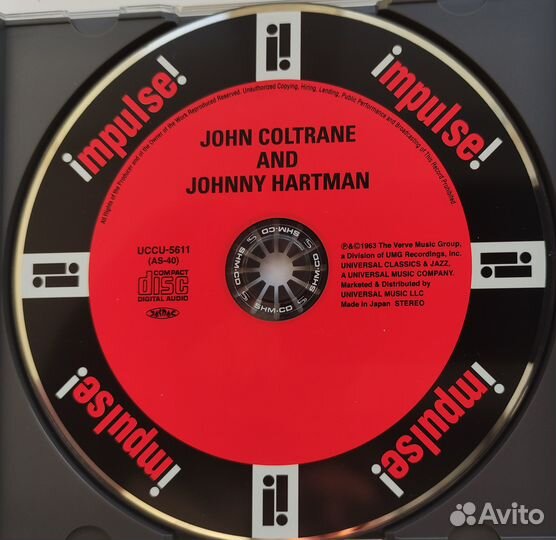 CD John Coltrane And Johnny Hartman (Japan) Mint