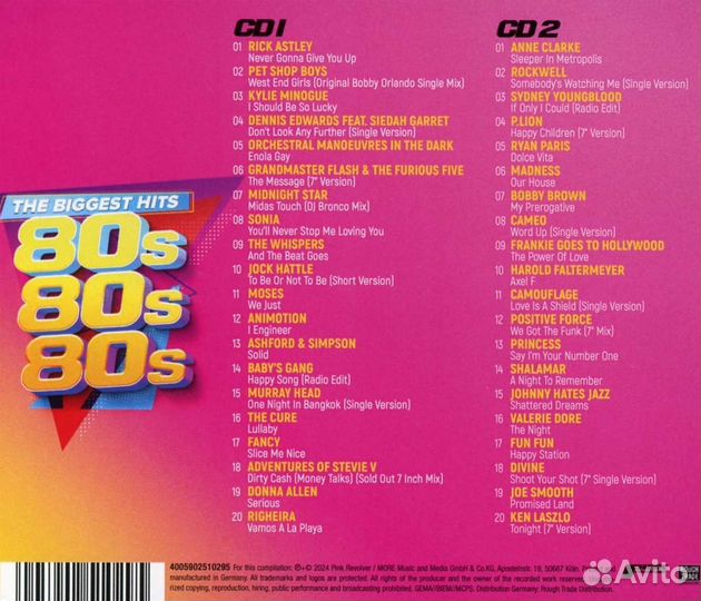 Various Artists - 80s 80s 80s - The Biggest Hits