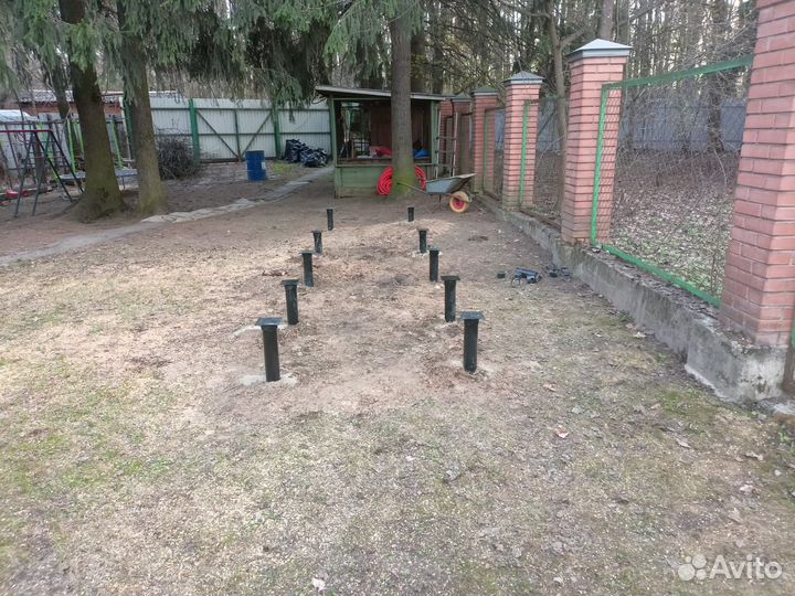 Монтаж (установка) винтовых свай под ключ